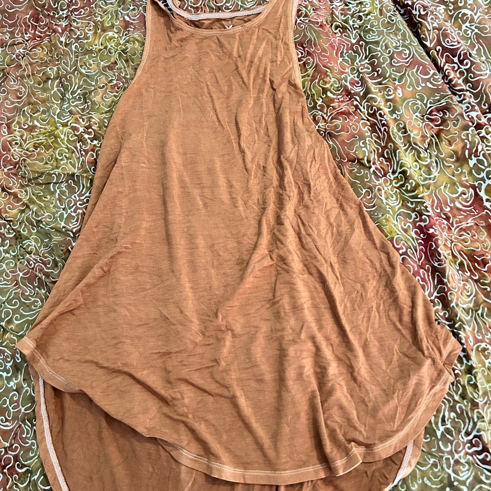 American Eagle Outfitters Soft & Sexy Tank in Rust Brown